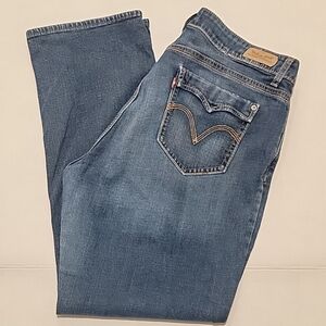 Levis 529 Curvy Straight Medium Wash Blue Women's Size 34×29